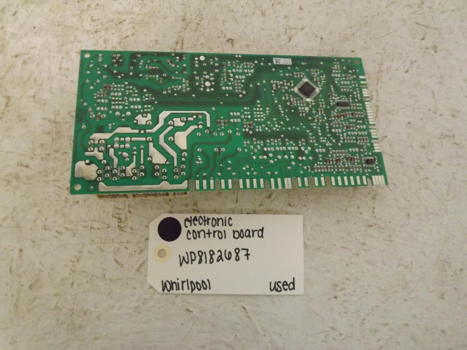 Whirlpool Washer WP8182687 Electronic Control Board Used Whirlpool Washer WP8182687 Electronic Control Board Used